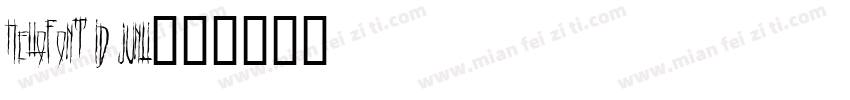 HelloFont ID junLi字体转换